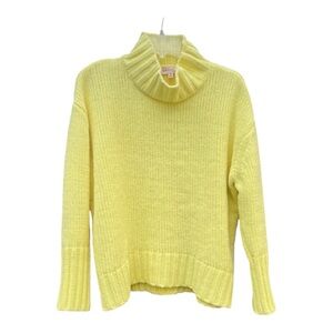 Philosophy Women’s “Butter” Yellow Mock Cowl Neck Sweater SZ M
